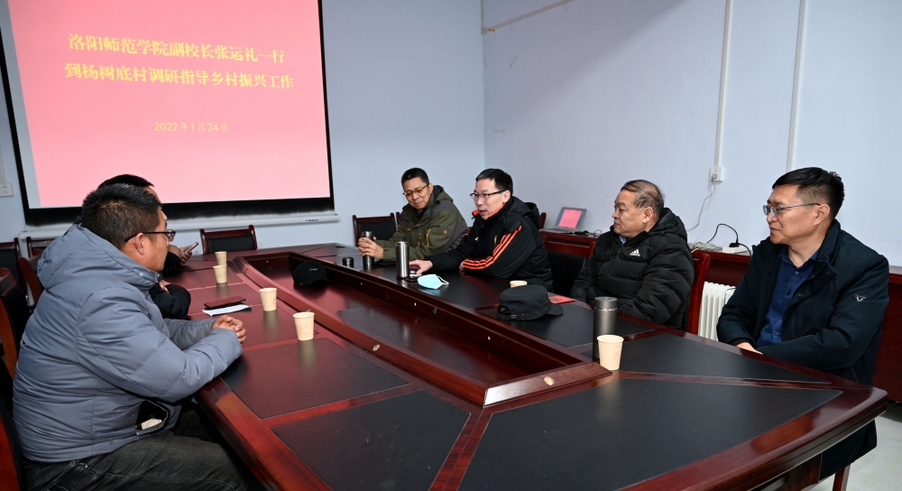 与驻村工作队、村两委监委干部进行座谈 与驻村工作队、村两委监委干部进行座谈